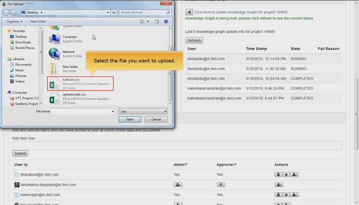 This is an image of a screen in an Account Management instructional video. Instructional videos are examples of digital learning deliverables that include demonstrations and non-interactive simulations, which are developed by HCS Learning Development.