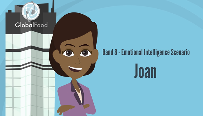 This is an image of a screen within the Emotional Intelligence animated instructional video developed with Vyond. Instructional videos with Vyond animation are examples of learning deliverables developed by HCS Learning Development.