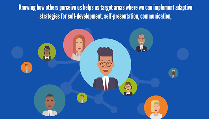 This is an image of a screen within the Executive Presence animated instructional video developed with Vyond. Instructional videos with Vyond animation are examples of learning deliverables developed by HCS Learning Development.