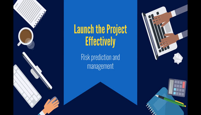 This is an image of a screen within Launching a Project Effectively instructional video developed with Vyond. Instructional videos are examples of digital learning deliverables developed by HCS Learning Development.