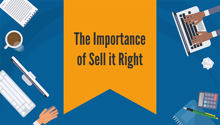 This is an image of a screen within the Sell It Right animated instructional video developed with Vyond. Instructional videos with Vyond animation are examples of learning deliverables developed by HCS Learning Development.